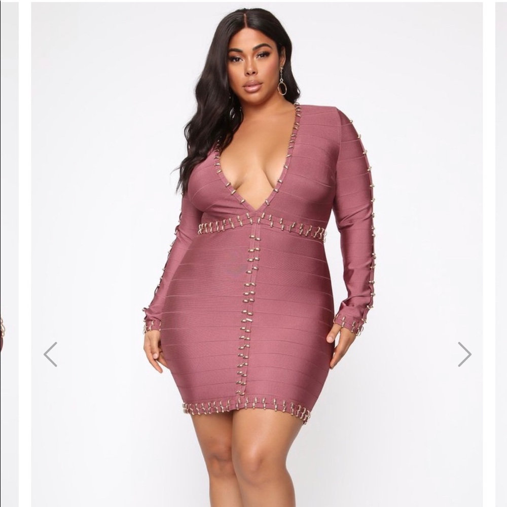 Zarah Plus Size Bandage Dress 3XL